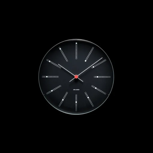Arne Jacobsen Clocks Bankers Veggur Ø21 cm sort