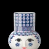 Bjørn Wiinblad Olga Vase H20 cm blå