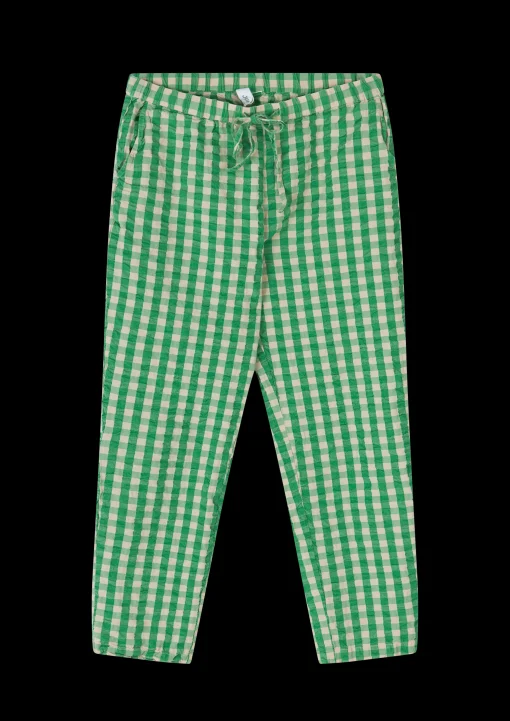 JUNA Bæk&Bølge Barbara pants XS grønn/sand - Kjøp nå