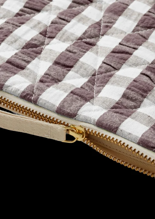 JUNA Bæk&Bølge Dalila Toiletbag 20x14 cm Chocolate/Hvit