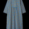 JUNA Bæk&Bølge Sonja dress S/M blå/oker