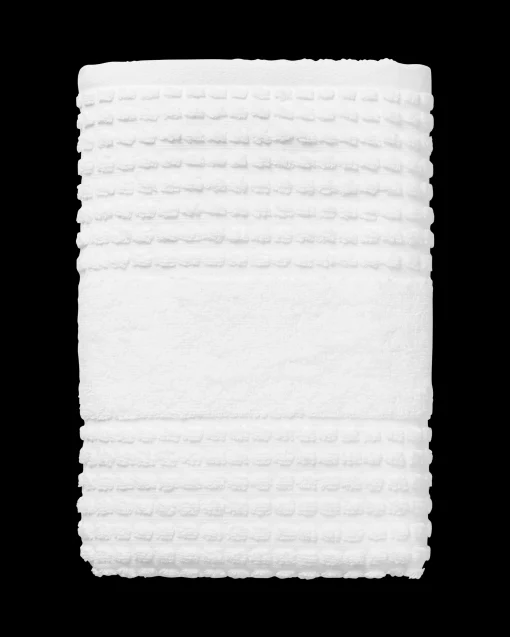 JUNA Check Håndkle 50x100 cm hvit