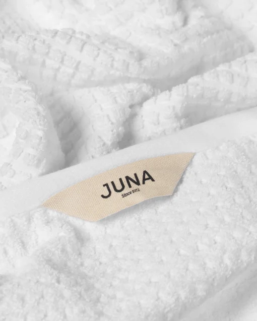 JUNA Check Håndkle 50x100 cm hvit