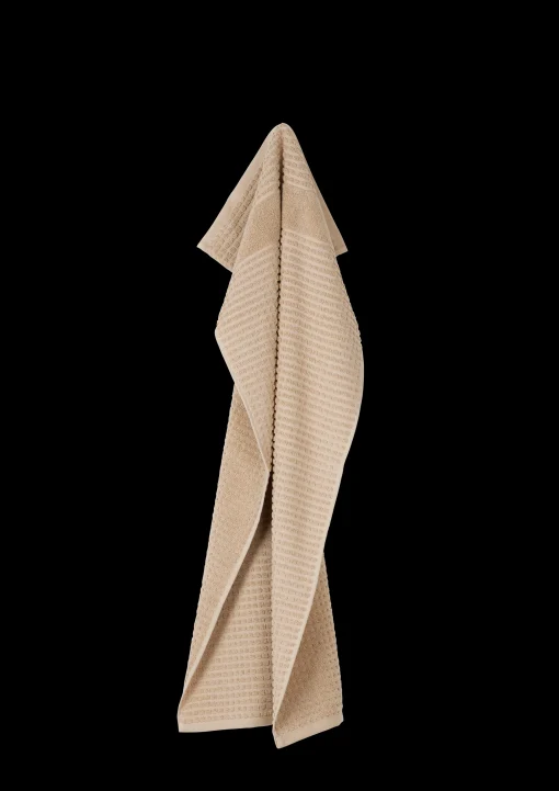 JUNA Check Håndkle 50x100 cm sand