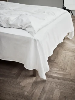 JUNA Percale Flatt laken 240x260 cm hvit