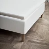 JUNA Percale Konvoluttlaken 90x200 cm hvit