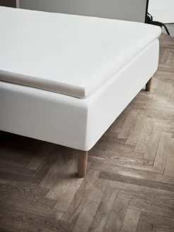 JUNA Percale Konvoluttlaken 160x200 cm hvit