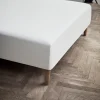 JUNA Percale Laken til rammemadrass 120x30x200 cm hvit