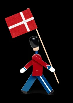 Kay Bojesen Fanebærer mini rød/blå/hvit