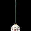 Kähler Hammershøi Christmas Kule 2018 Ø6 cm hvit m. deko
