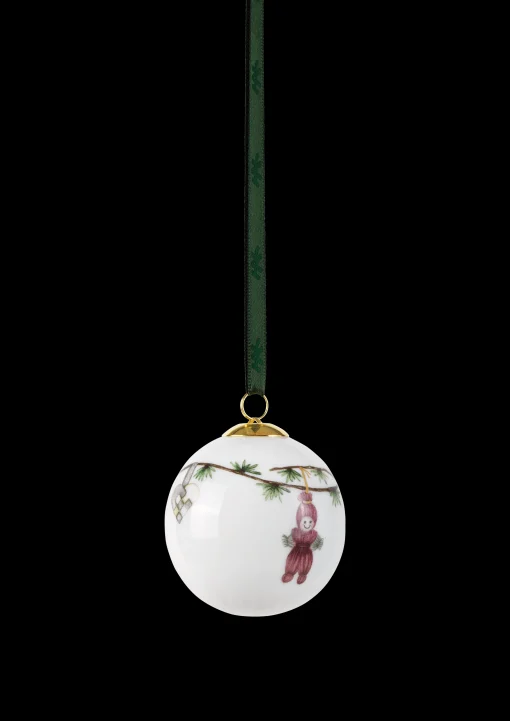 Kähler Hammershøi Christmas ornaments hvit m. deko 3 stk.
