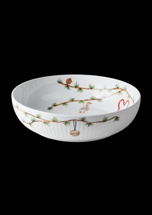 Kähler Hammershøi Christmas Skål Ø30 cm hvit m. deko