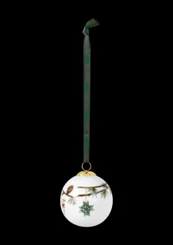 Kähler Hammershøi Christmas Kule 2018 Ø6 cm hvit m. deko