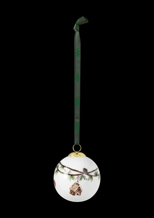 Kähler Hammershøi Christmas Kule 2020 Ø6 cm hvit m. deko
