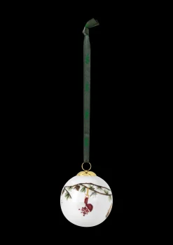 Kähler Hammershøi Christmas Kule 2020 Ø6 cm hvit m. deko