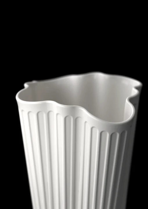 Kähler Hammershøi Unfold Vase H16.5 cm hvit