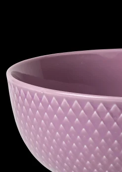 Lyngby Porcelæn Rhombe Color Skål Ø15.5 cm lilla - Kjøb her