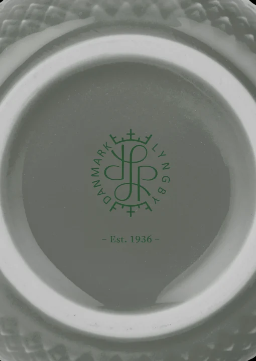 Lyngby Porcelæn Rhombe Earth Kopp med hank 39 cl moss