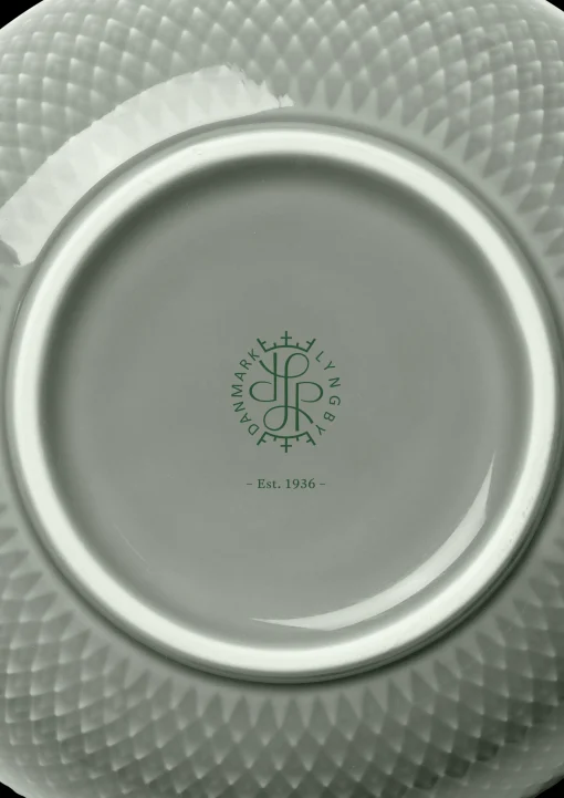 Lyngby Porcelæn Rhombe Earth Skål Ø13 cm moss - Kjøp nå