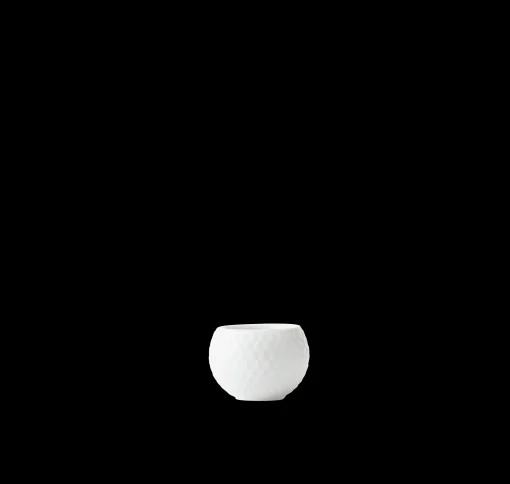 Lyngby Porcelæn Rhombe Telyslykt Ø6.5 cm hvit 2 stk.