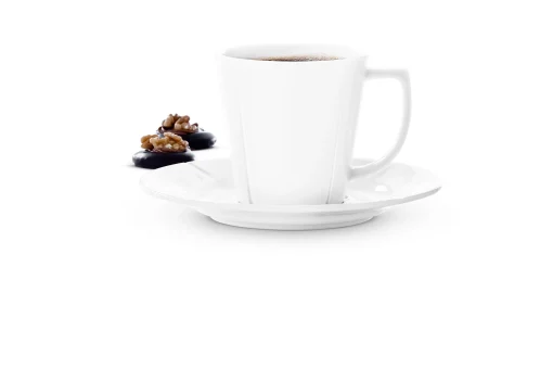 Rosendahl Grand Cru Kaffekopp med skål 26 cl hvit 4 stk.