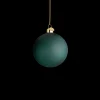 Souvenir Julekule Ø8 cm mørk grønn